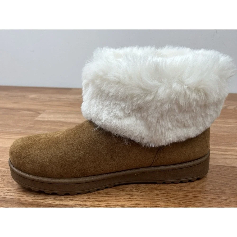 SO Coatimundi Faux Fur Women's Boots in Chestnut Size 8 NEW